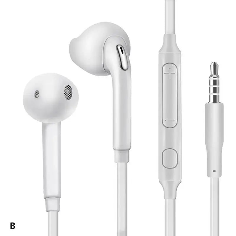 Wired Headphones With Microphone 3.5mm Earphones Plug In-Ear Headphones Music Earplugs Ergonomic Headphones For Smartphones