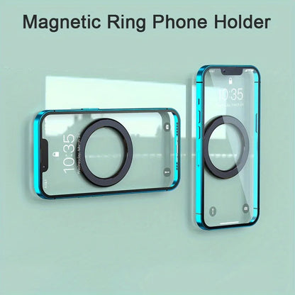 Magnetic Ring Holder for iPhone 16 15 14 13 Universal Wall Mobile Phone Super Magnet Holder in Car Cell Phone Stand for Magsafe
