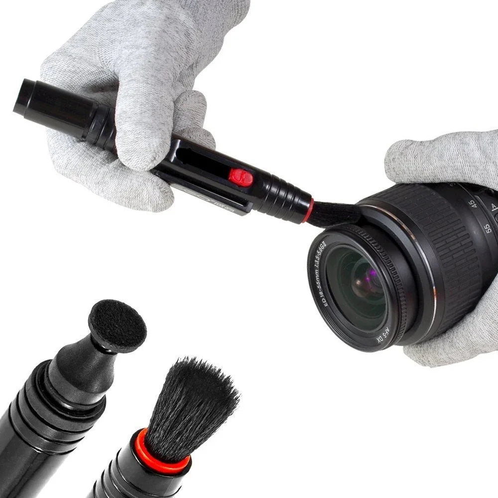 Camera Lens Cleaning Kit Professional Scratch Free Electronics Cleaning Tool Set with Air Blower Cleaning Brush Wipes Tweezers