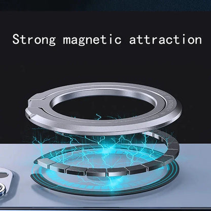 Magnetic Finger Ring Holder For MagSafe Phone Smartphone Accessories for iPhone 14 15 Pro/Max Mini Magnet Phone Stand Grip Mount