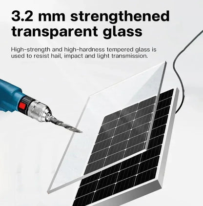 1200W Solar Panel Charger with 100A Controller Dual USB 12V Battery Charging System for Outdoor Camping Car Yacht RV Hiking
