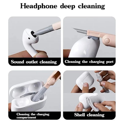 7-in-1 Keyboard Cleaning Kits Airpods Cleaner Headset Cleaner Pen Laptop Screen Cleaning Bluetooth Earphones Cleaning Kit