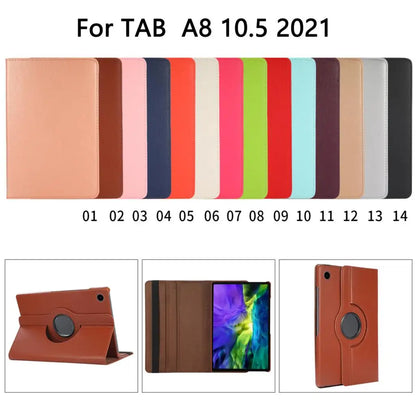 Funda para tableta Samsung Galaxy Tab A9 Plus, A8, 10,5, 2021, X200, SM-X205, A7 Lite, 8,7, SM-T220, T225, soporte giratorio 360