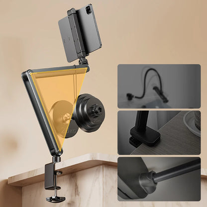 Foldable Bed/Desk Arm Mount Tablet Holder 360° Rotation Adjustable Aluminum Alloy Tablet Stand for IPad iPhone 4-12.9Inch Device