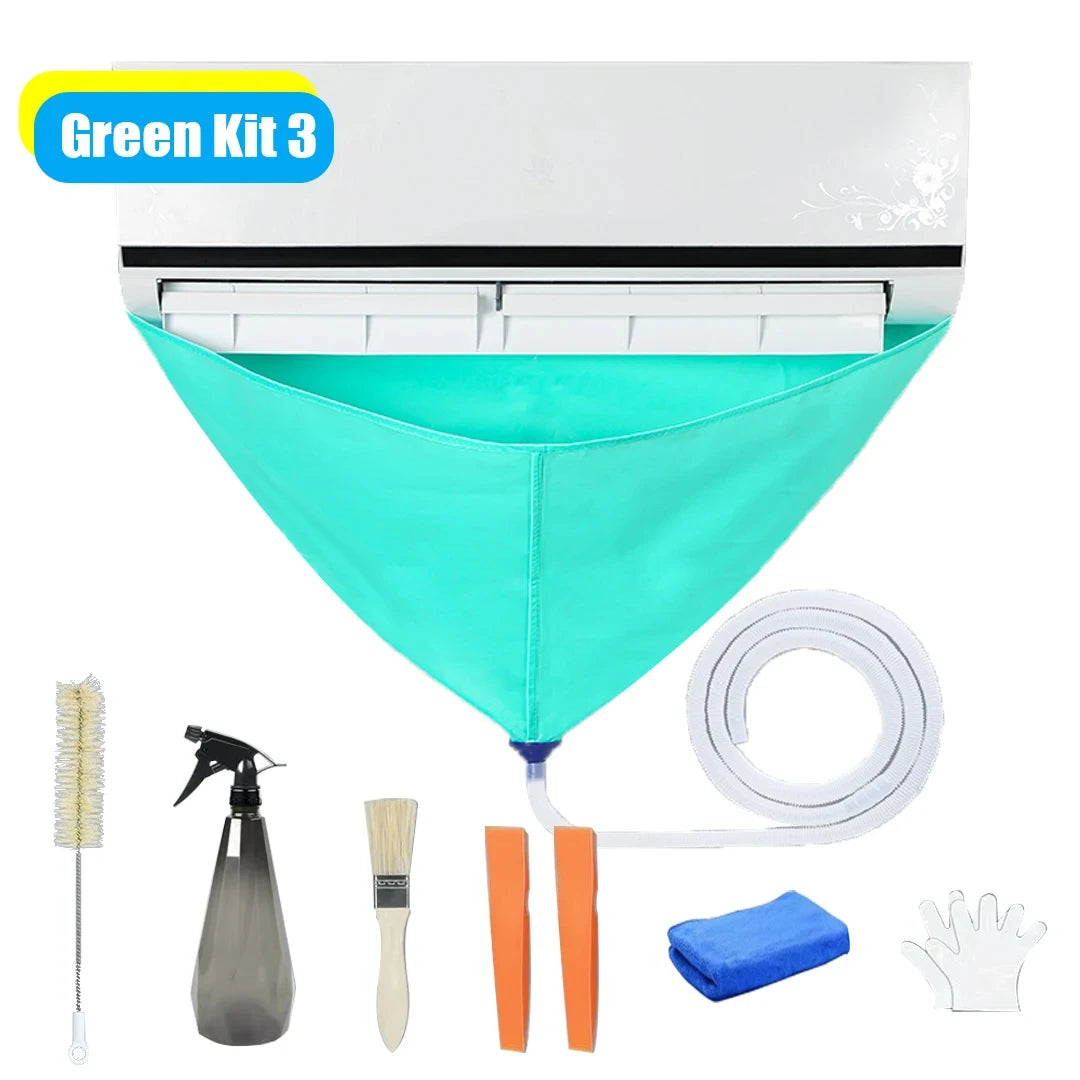 Air Conditioning Cleaning Kit Air Coditioning Cleaning Cover Leak-proof Cover Full with Water Pipe Disassembly-free Clean Tools