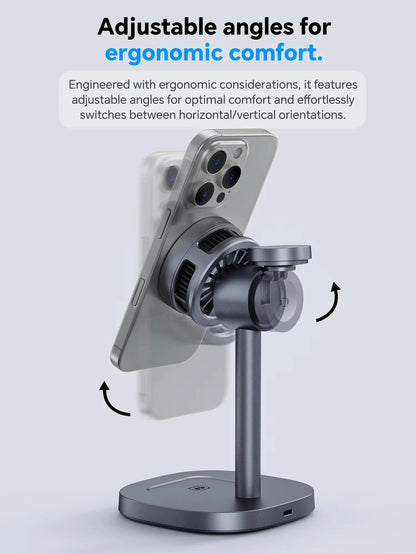 Fast Cooling Wireless Charger, 3-in-1 High-speed QI2 15W Wireless Magnetic Charger, Suitable for IPhone, IWatch and Airpods