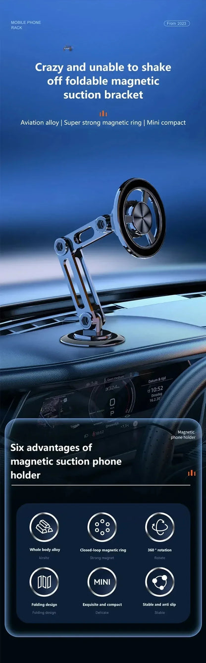 Magnetic Car Wireless Charger Stand Magnet Car Mount Fast Charging Station Phone Holder Bracket For iPhone 15 14 13 12 Pro Max