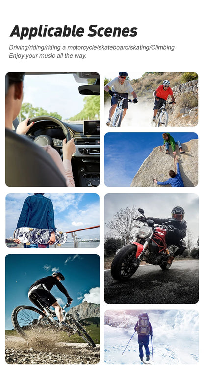 Bluetooth Earphones connects two phone Wireless HiFi Headset Waterproof Noise Reduction Sports Earbuds With Mic For Smartphone