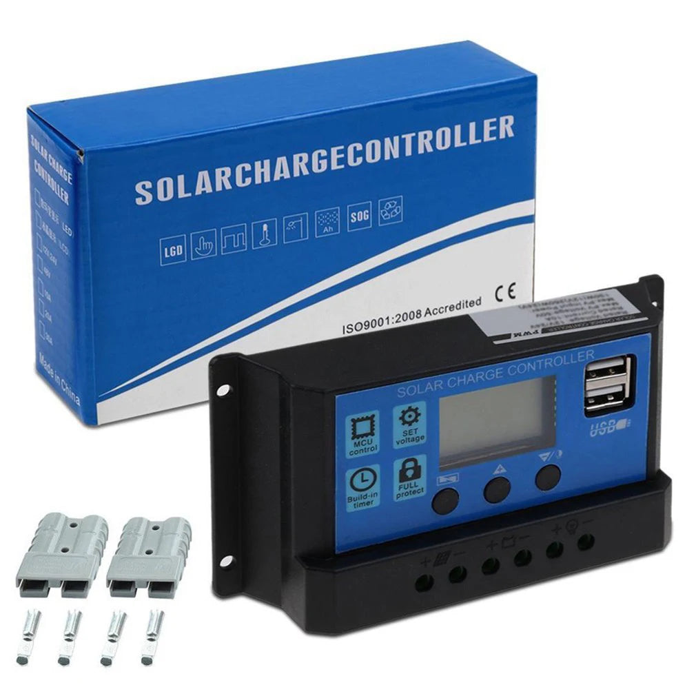 Solar Charge Controller LED Display 12V/24V Auto 48V Battery Regulator Home Electronic Electrician Controlling Accessory