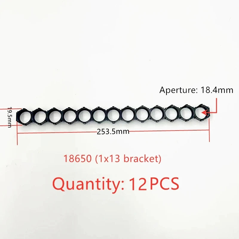 18650 Lithium Battery Packs DIY Misalignment Fixed Bracket Assembly Holder Cells Pack Splicable Modular Support Flat Head