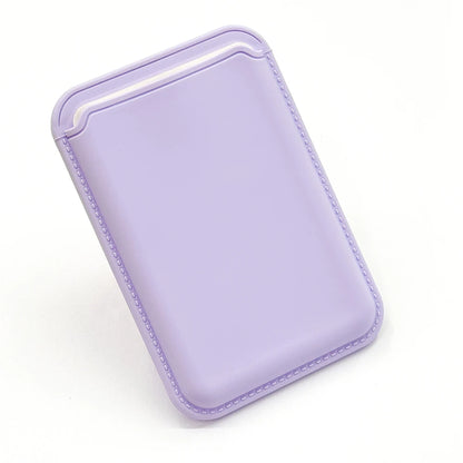 MagSafe Magnetic Luxury Leather Card Holder - Smallenterprised 