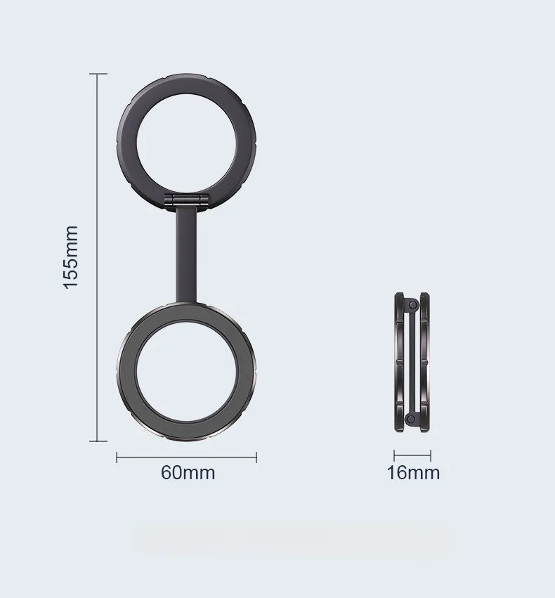 Magnetic Metal 1Pcs Strong Suction Rotating Double And Sided Sdsorption Alloy Portable Universal Desktop Creative