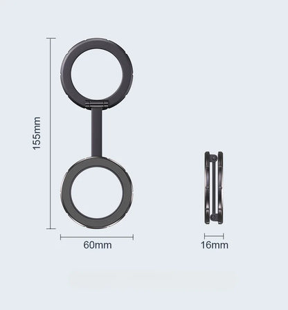 Magnetic Metal 1Pcs Strong Suction Rotating Double And Sided Sdsorption Alloy Portable Universal Desktop Creative