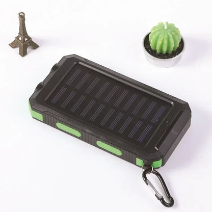 200000mAh  Large Capacity Solar Power Bank New Portable With Lanyard Compass External Battery Outdoor Camping Charging Powerbank
