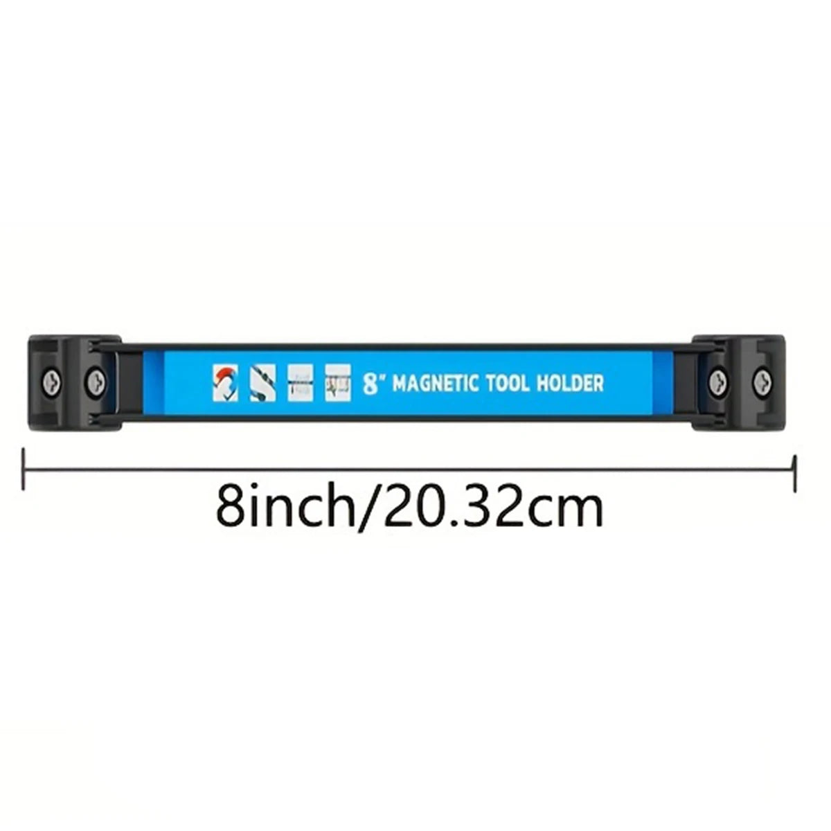 8,12,18,24inch Magnetic Tool Holder Heavy Duty Tool Bar,Space Saving Metal Organizer Rack Tool for Workshop Garage Home