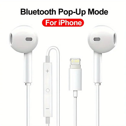 Wired Headphones With Microphone,  For IPhone, IPod, IPad, Lightweight Headphones With Volume Control 6.35mm Headphone Jack