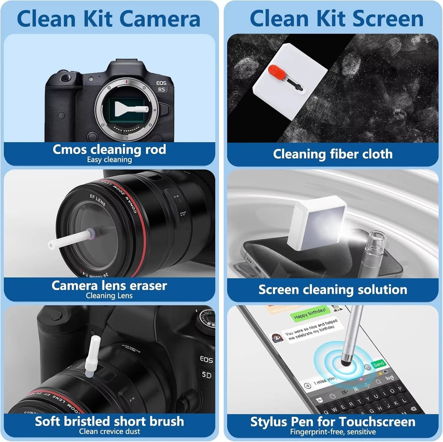 32in1 Multi-Functional Cleaning Kit For Laptop Keyboard Headphones Mobile Phone Monitor Portable Electronics Cleaning Tools