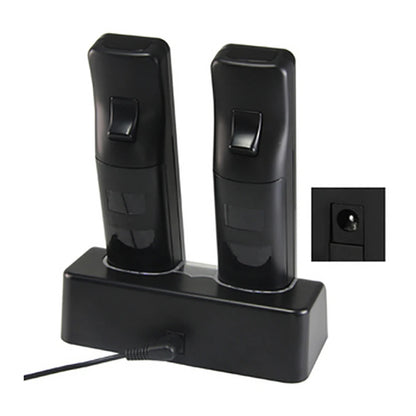 OSTENT Battery Pack Charger Charging Dock Station Controller Stand+ 2 Battery Packs for Nintendo Wii Remote Controller