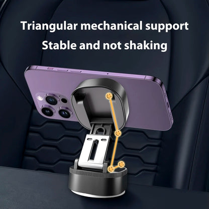 Magnetic Mount Magnetic 360 Rotation Foldable Phone Holder Foldable Vacuum Double-sided Magnetic Holder For Cell Phone