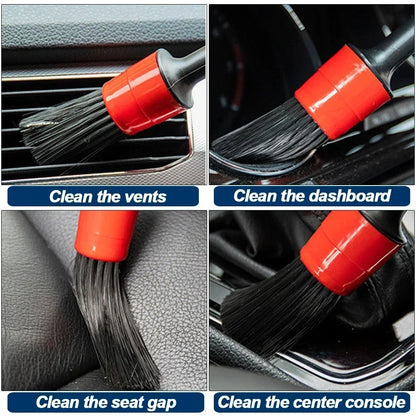 Car Interior Cleaning Kit – Detailing Brushes, Sponges, Microfiber Towels & Vent Cleaning Tools