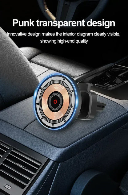 Magnetic Car Wireless Charger 360° Rotation Car Mount for iPhone 12-16 Pro Max Chargers Fast Charging Station Navigation Bracket