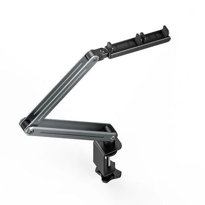 Foldable Bed/Desk Arm Mount Tablet Holder 360° Rotation Adjustable Aluminum Alloy Tablet Stand for IPad iPhone 4-12.9Inch Device