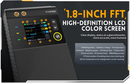 FNIRSI SWM-10 Precision DIY Assembly Device for 18650 Battery Packs, 5000mAh Built-in Power, Handles 0.25mm Material