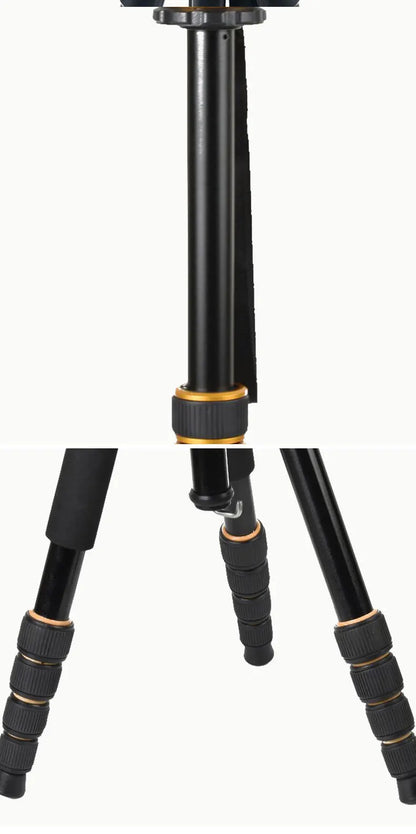 Aluminum Portable Outdoor Tripod Universal Retractable Quick-release Tripod Hunting Camping Bracket w/ V-shaped Head Accessories