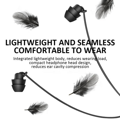 Wired Sleep Earphones 3.5mm-Pin In Ear Soft Headsets Noise Cancelling Wired Headphone with Mic Bass HiFi Stereo Silicone Earbuds