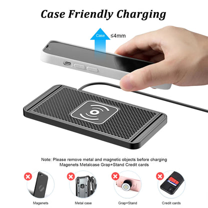 Wireless Charger Can Cut 15W Intelligent Automatic Sensing Suitable For Android, Huawei Fast Charging, Car Home Charger