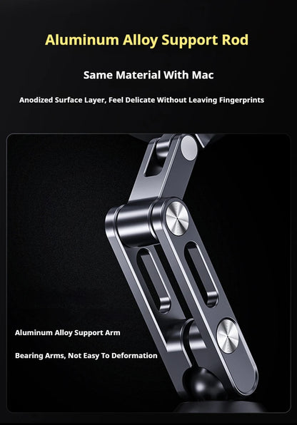 Magnetic Phone Holder Rotating Folding Electric Vacuum Suction Mag Stand For Car Navigation Gym Kitchen Streaming Bracket