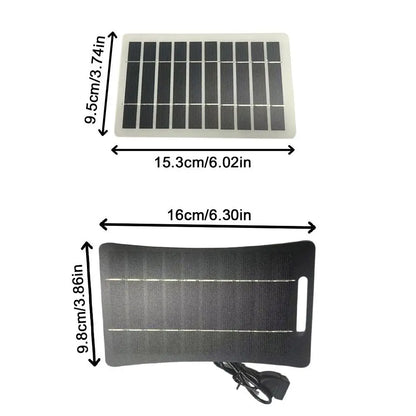5V 2W USB Solar Charger Panel with USB Output Versatile Power Source Portable Solar System Multipurpose Durable