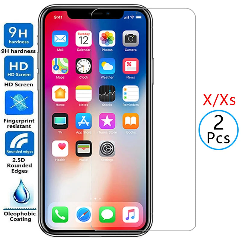 protective tempered glass for iphone xs x s screen protector on i phone sx 10 iphonex iphonexs safety film aphone aiphone iphon