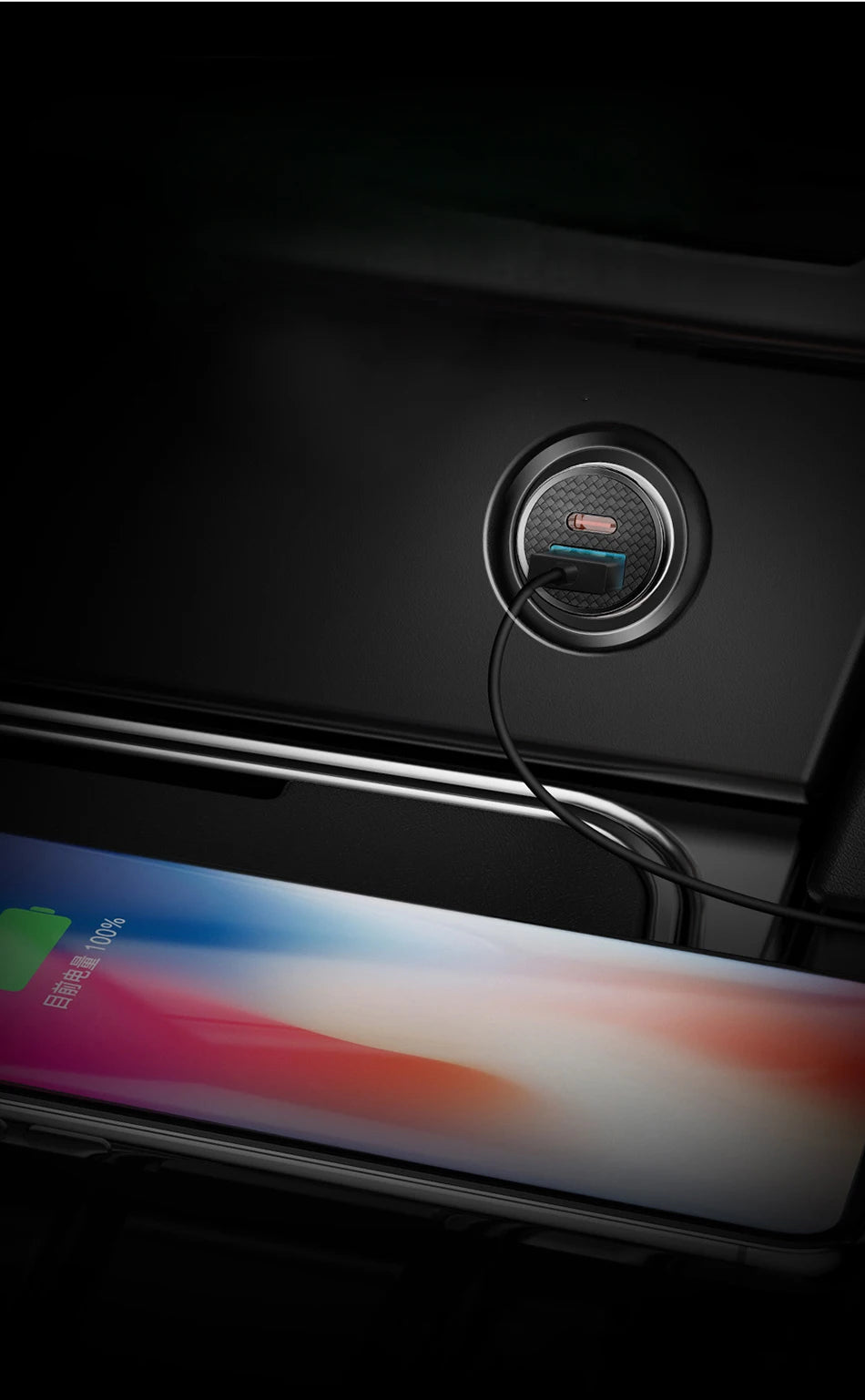 Baseus USB Car Charger Quick Charge 4.0 QC4.0 QC3.0 PPS SCP 5A PD Type C 30W Fast Car USB Charger For iPhone Xiaomi Mobile Phone