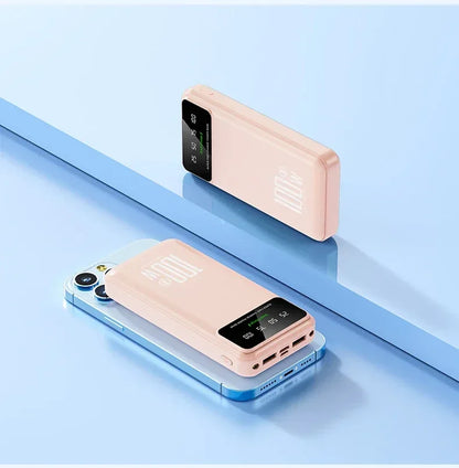 New Portable 100W Super Fast Charging Power Bank 30000mAh Large Capacity with LED Ligh Digital Display for IPhone Xiaomi Huawei