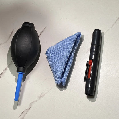 3 in 1 Cleaning Kit Air Dust Blower Pump Lens For Camera Computer Keyboard TV Cell Phone Screen Clean Suit Lenspen Cleaner Clean