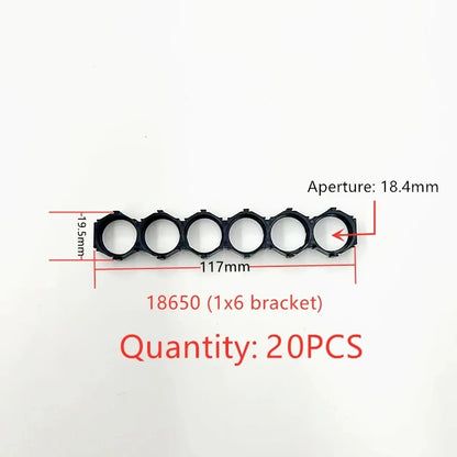 18650 Lithium Battery Packs DIY Misalignment Fixed Bracket Assembly Holder Cells Pack Splicable Modular Support Flat Head