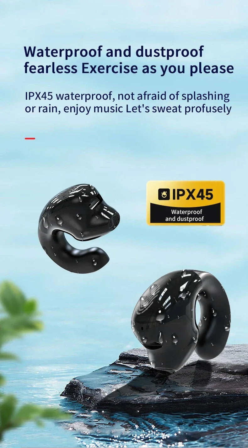 Wireless Headphones Bluetooth 5.3 Earphones With Mic Single in-Ear Sports Waterproof TWS Earbuds Bluetooth Handsfree Headset