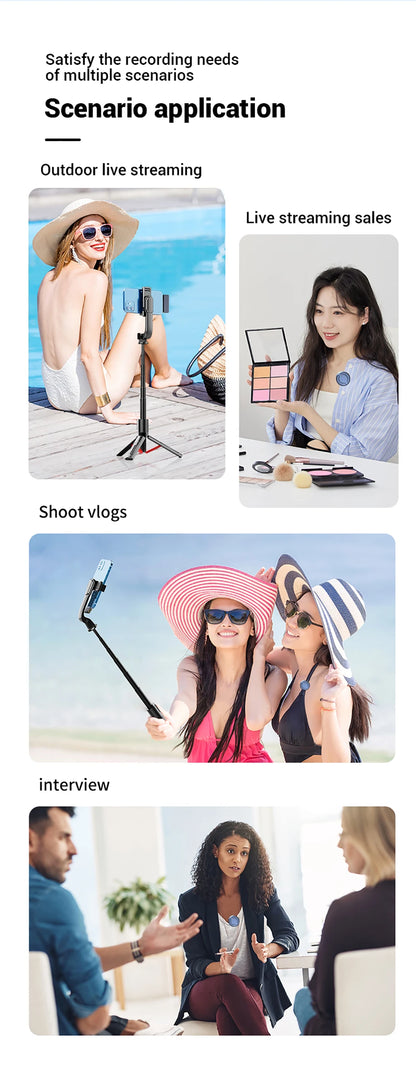 The new generation of noise-cancelling wireless microphones/lapel microphones are suitable for Android/iPhone/ Photo/PC/ laptops