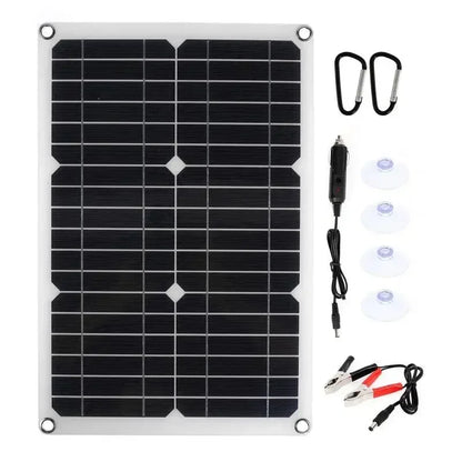 1200W Solar Panel Charger with 100A Controller Dual USB 12V Battery Charging System for Outdoor Camping Car Yacht RV Hiking