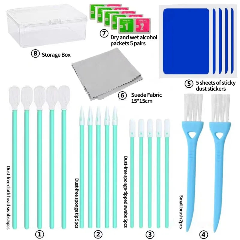 Cleaning Tool Kits For Computer Camera Mechanical Keyboard Laptop Tablet Earphone Crevice Brush Household Electronic Cleaner Set