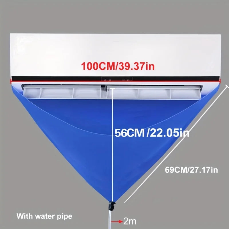 A Complete Air Conditioner Cleaning Kit - Including Dust Cover, Water B Wall Mounted Air Conditioner, Accessories Cleaning Tool