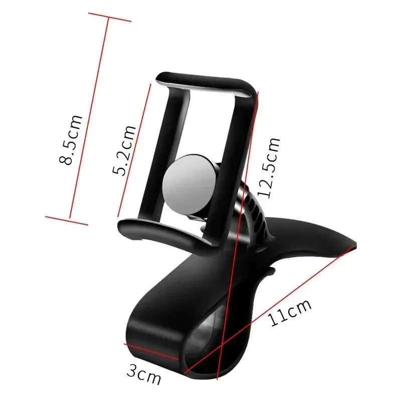 360 Rotatable Car Phone Holder Universal Cell Phone Stands Car Rack Dashboard Support for Auto Grip Mobile Phone Fixed Bracket - Small Enterprise