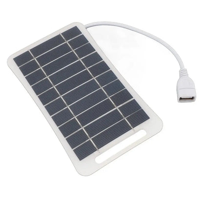 5V 2W USB Solar Charger Panel with USB Output Versatile Power Source Portable Solar System Multipurpose Durable