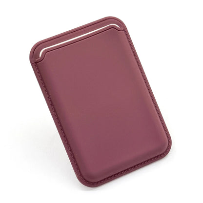MagSafe Magnetic Luxury Leather Card Holder - Smallenterprised 