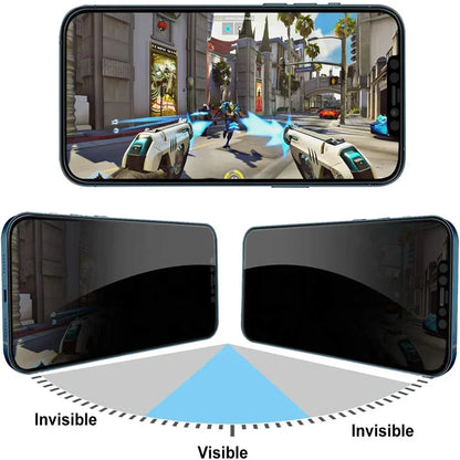 360 Degree Privacy Screen Protector For iPhone 16 15 14 13 12 11 Pro MAX XS Max XR Anti-Spy Screen Protector For iPhone 15 Plus