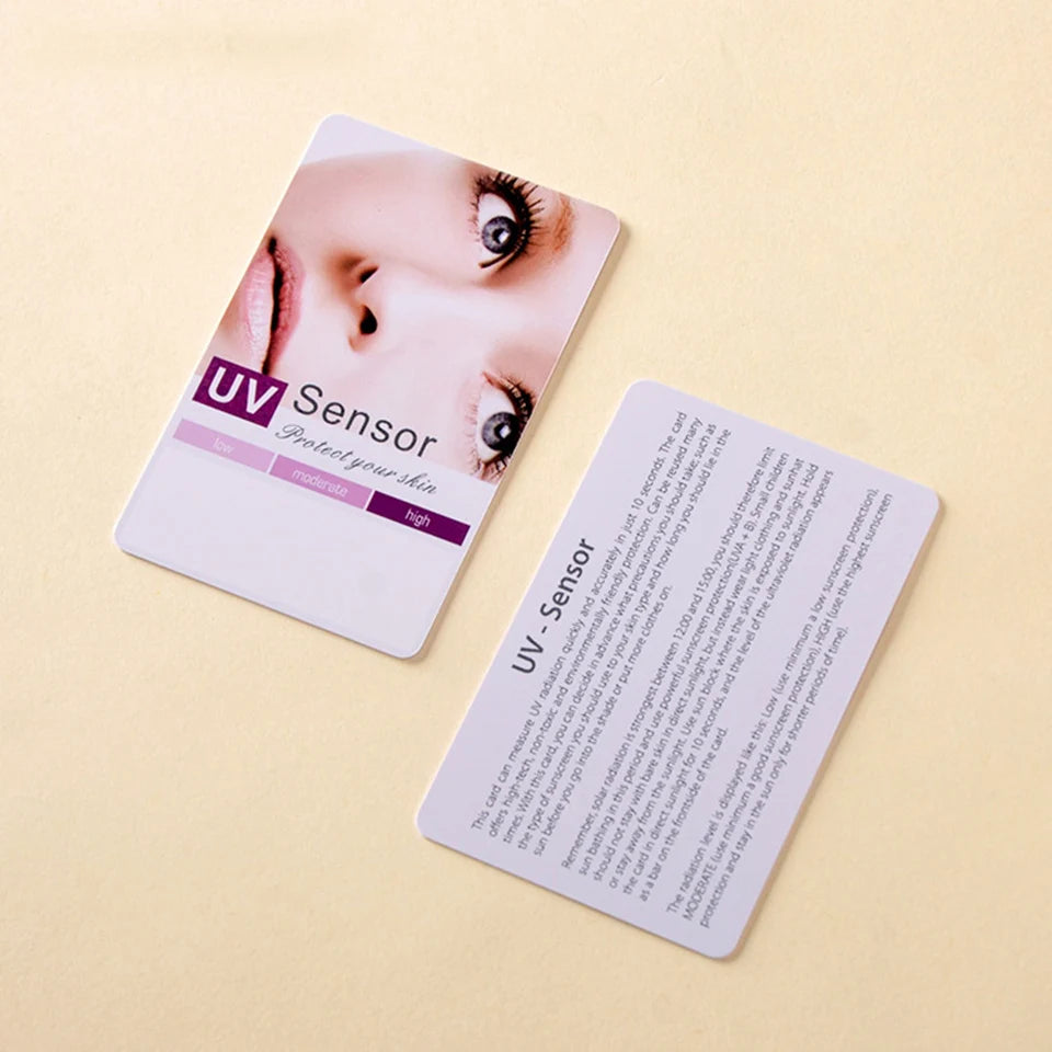 UV Test Card Premium UVB Test Card UV Sanitizer Test Strips For All UVA/UVB/UVC Device Phone Cleaner/UV Sterilizer BB-1