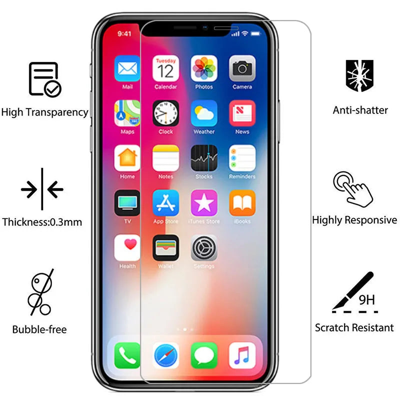 protective tempered glass for iphone xs x s screen protector on i phone sx 10 iphonex iphonexs safety film aphone aiphone iphon