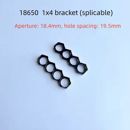 18650 Lithium Battery Packs DIY Misalignment Fixed Bracket Assembly Holder Cells Pack Splicable Modular Support Flat Head
