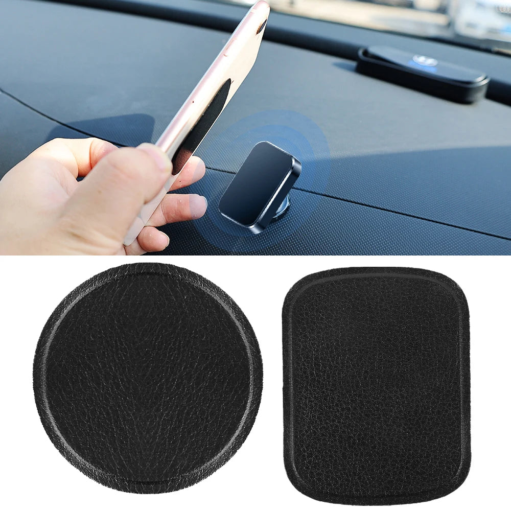Magnetic Disk For Car Phone Holder Magnet Metal Plate & Leather Iron Sheets For Magnetic Air Vent Mount Car Holder Stand